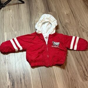 Early 2000’s Oklahoma Sooners Red Hooded Kids Jacket